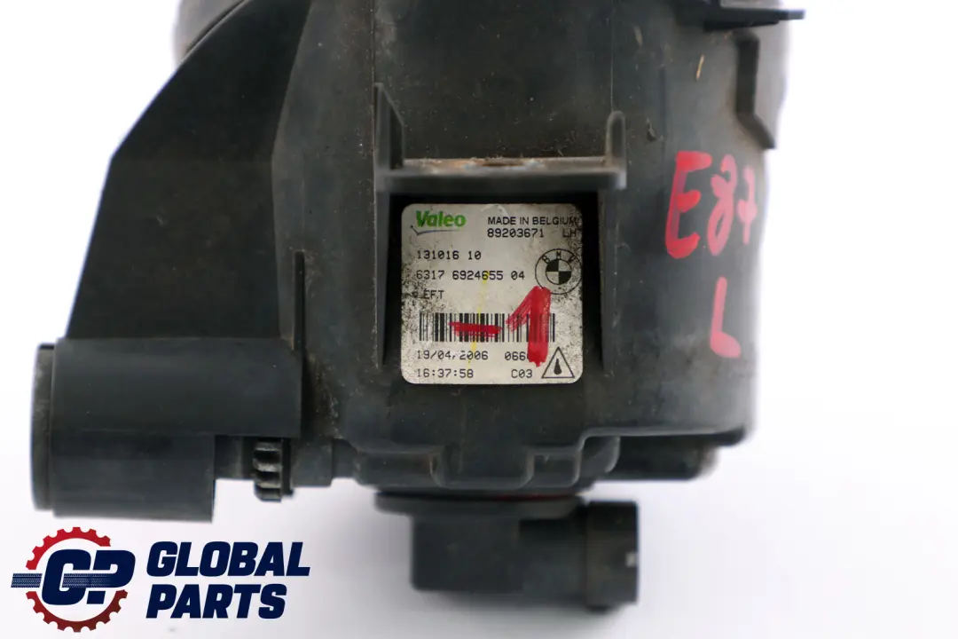 Fog Lights Lamp Left N/S 6317 to BMW E81 E87 LCI with Part number 6924655 BMW E81 E87 LCI Fog Lights Lamp Left N/S 6317 - SKU 6924655-1 - Part number 6924655