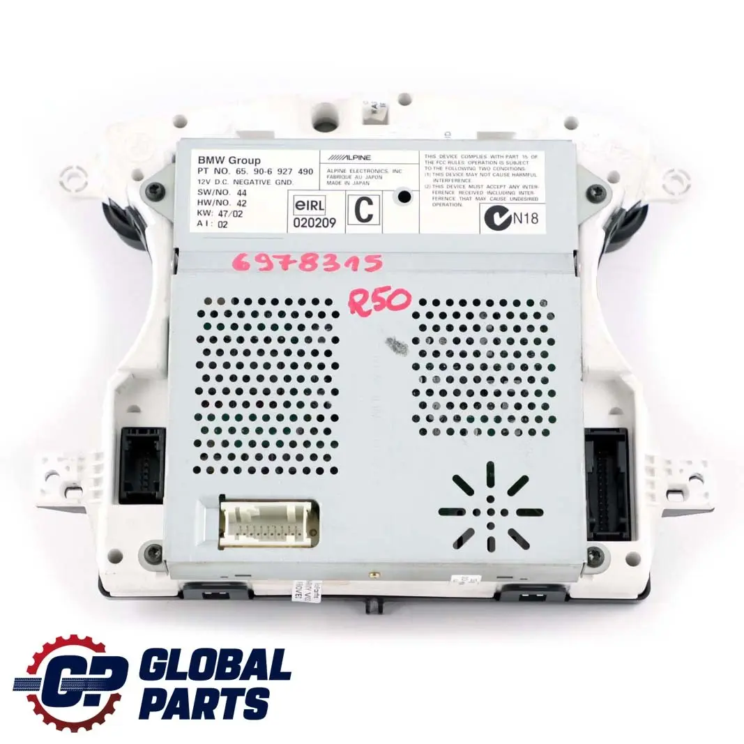 Mini Cooper One R50 R52 R53 Navigation Screen Instrument Cluster - SKU 6924915 - Part number 9126994