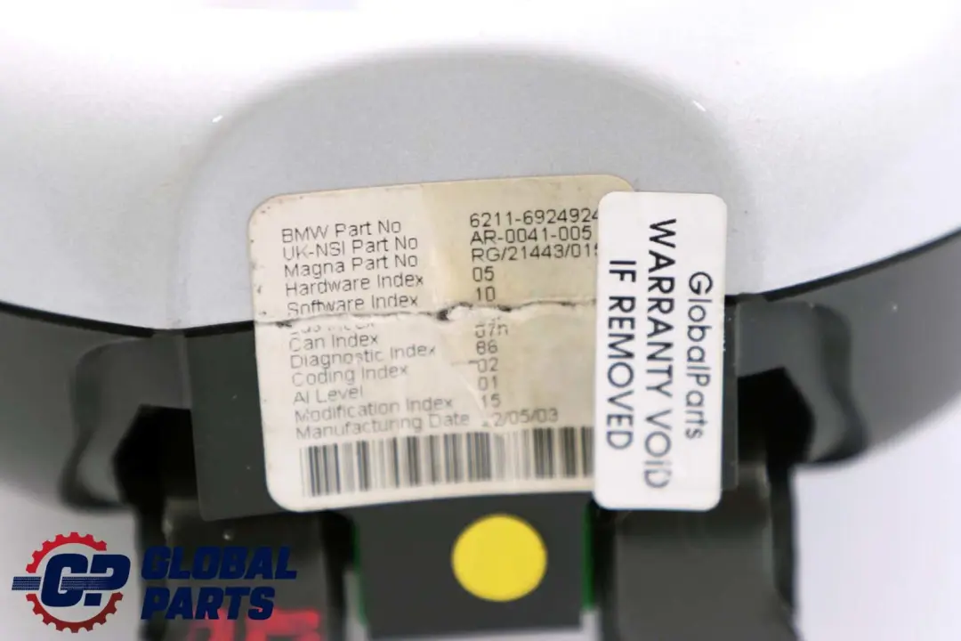 Tachomètre Jauge Compte-Tours Argent pour Mini Cooper R50 R53 à propos du numéro de pièce 6924924 Mini Cooper R50 R53 Tachomètre Jauge Compte-Tours Argent - SKU 6924924 - Numéro de pièce 6924924