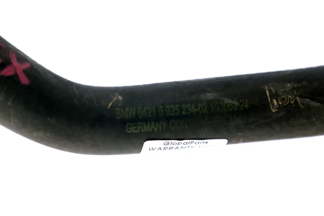 Tubo Zusatzwasserpumpe-Heizk?rper per BMW X5 E53 3.0 D con numero di parte 6925234 BMW X5 E53 3.0 D Tubo Zusatzwasserpumpe-Heizk?rper - SKU 6925234 - Numero di parte 6925234