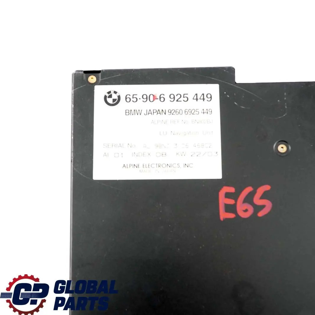 Navigation Sat Nav System DVD Player Japan to BMW 5 7 Series E38 E39 E65 with Part number 6925449 BMW 5 7 Series E38 E39 E65 Navigation Sat Nav System DVD Player Japan - SKU 6925449 - Part number 6925449