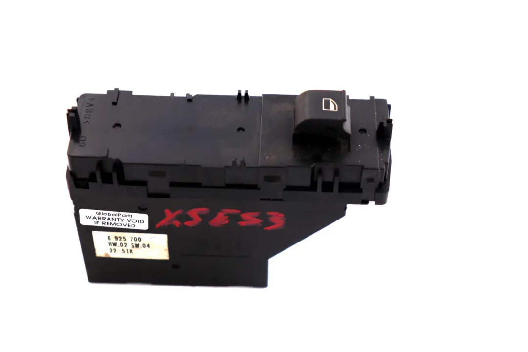 Beifahrertür links Schalter Fenstereinheit Schwarz für BMW X5 E53 mit Teilenummer 6925700 BMW X5 E53 Beifahrertür links Schalter Fenstereinheit Schwarz - SKU rhd-6925700 - Teilenummer 6925700