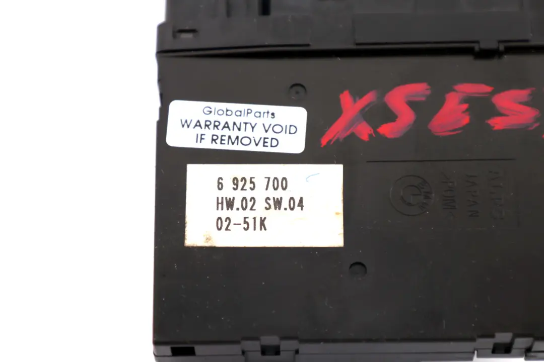 BMW X5 E53 Beifahrertür links Schalter Fenstereinheit Schwarz - SKU rhd-6925700 - Teilenummer 6925700