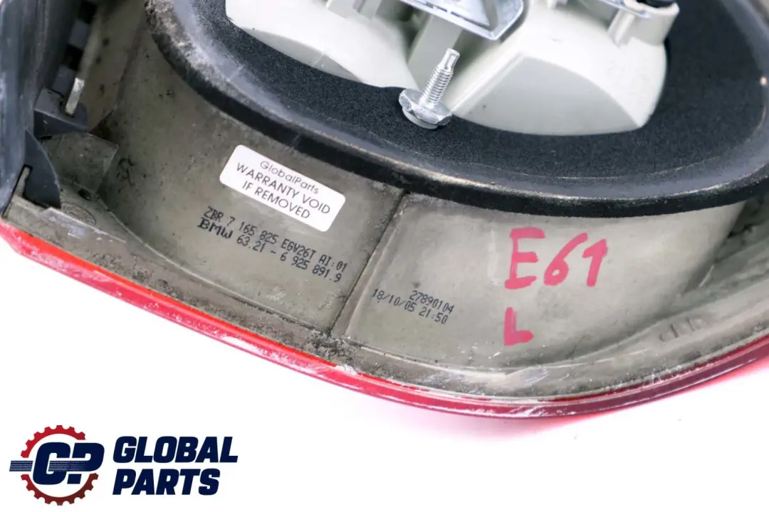 BMW E61 Kombi Heckleuchte Seitenwand Links Weiss 6321 - SKU 6925891 - Teilenummer 6925891