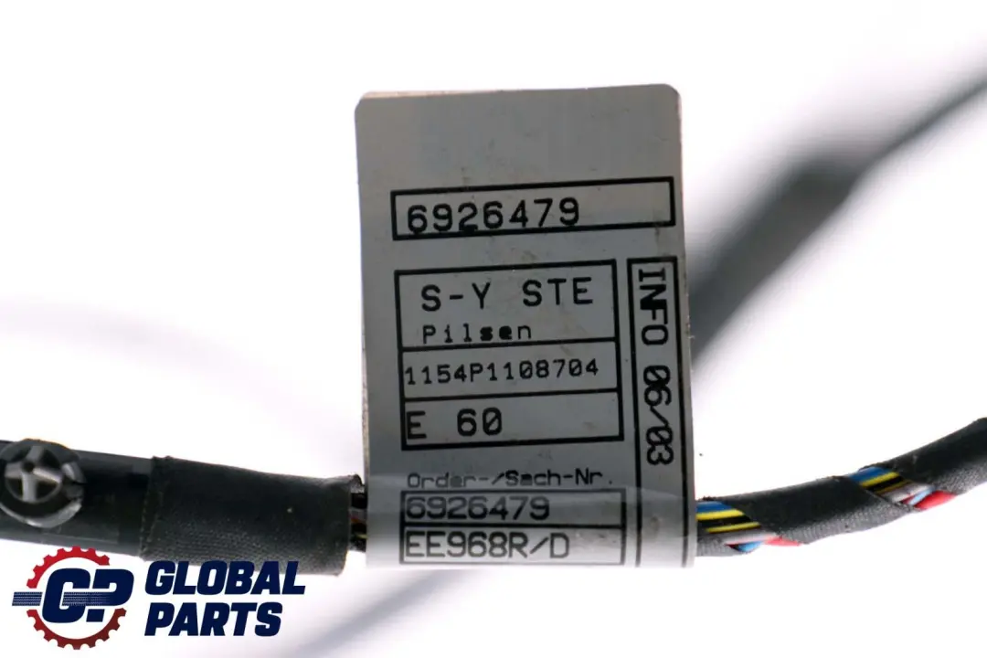 BMW 5 E60 E61 Front Left Door Wiring Loom Harness Passenger Side 6926479 - SKU rhd-6925937 - Part number 6925937