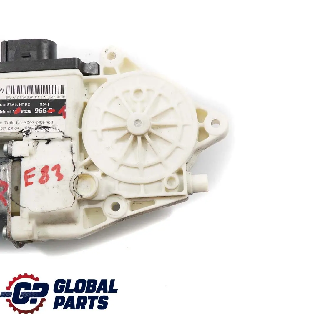 E83N Antrieb Fensterheber Fensterhebermotor Hinten Rechts für BMW X3 E83 mit Teilenummer 6925966 BMW X3 E83 E83N Antrieb Fensterheber Fensterhebermotor Hinten Rechts - SKU 6925966-1 - Teilenummer 6925966