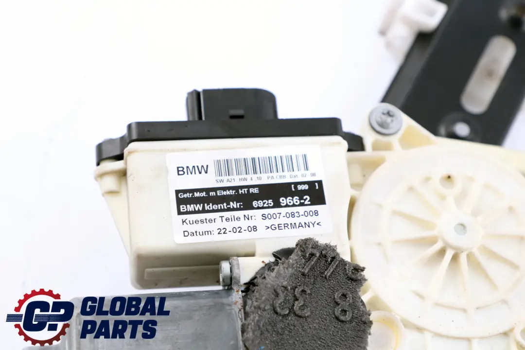 Elevalunas Motorizado Puerta Trasera Derecha para BMW E83 LCI con número de pieza 6925966 BMW E83 LCI Elevalunas Motorizado Puerta Trasera Derecha - SKU 6925966 - Número de pieza 6925966