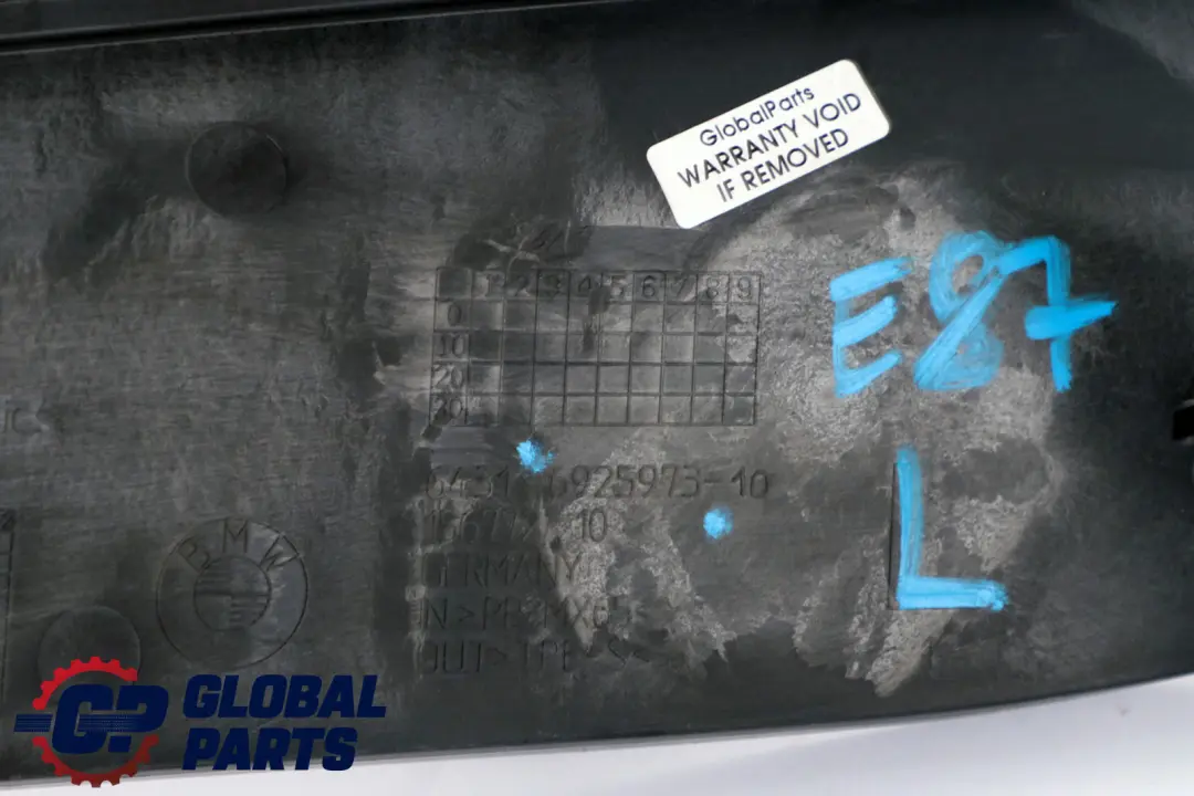 BMW E81 E84 E87 E90 Panel Calefactor Izquierdo - SKU 6925973 - Número de pieza 6925973