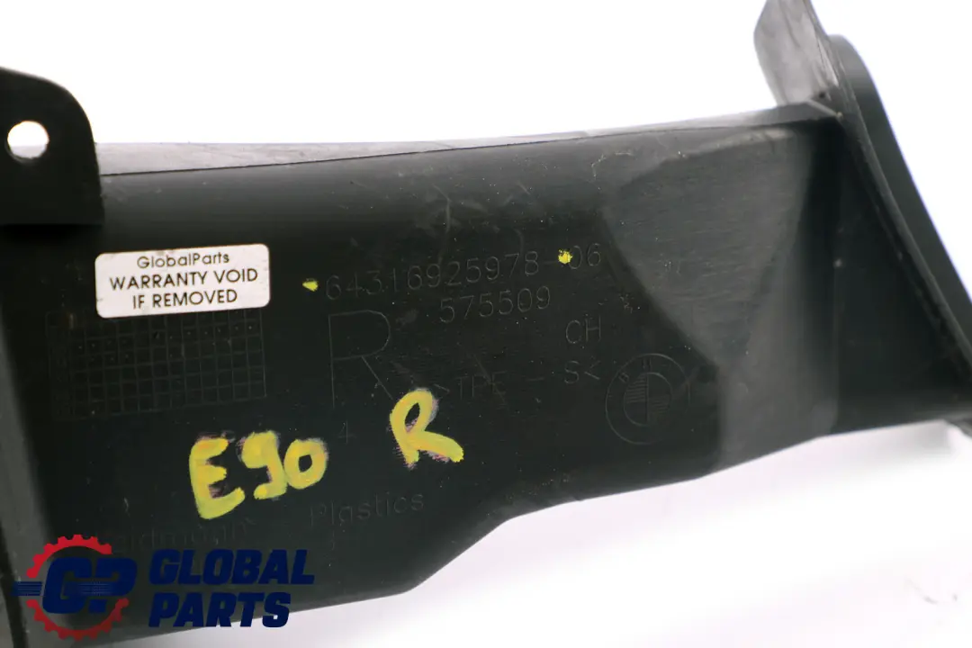 BMW X1 E81 E87 E87N E90 E91 E90N E91N E92 E92N Scarico Acqua Destra - SKU 6925978 - Numero di parte 6925978