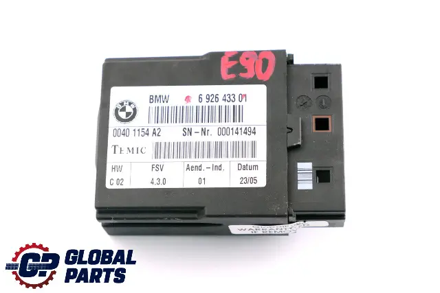 BMW E87 E90 E91 Mini R56 R57 Módulo Control Asiento Calefacción - SKU 6926433 - Número de pieza 6926433