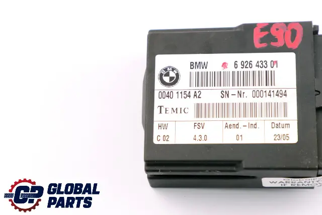 BMW E87 E90 E91 Mini R56 R57 Modulo Unità Controllo Sedile Riscaldamento - SKU 6926433 - Numero di parte 6926433