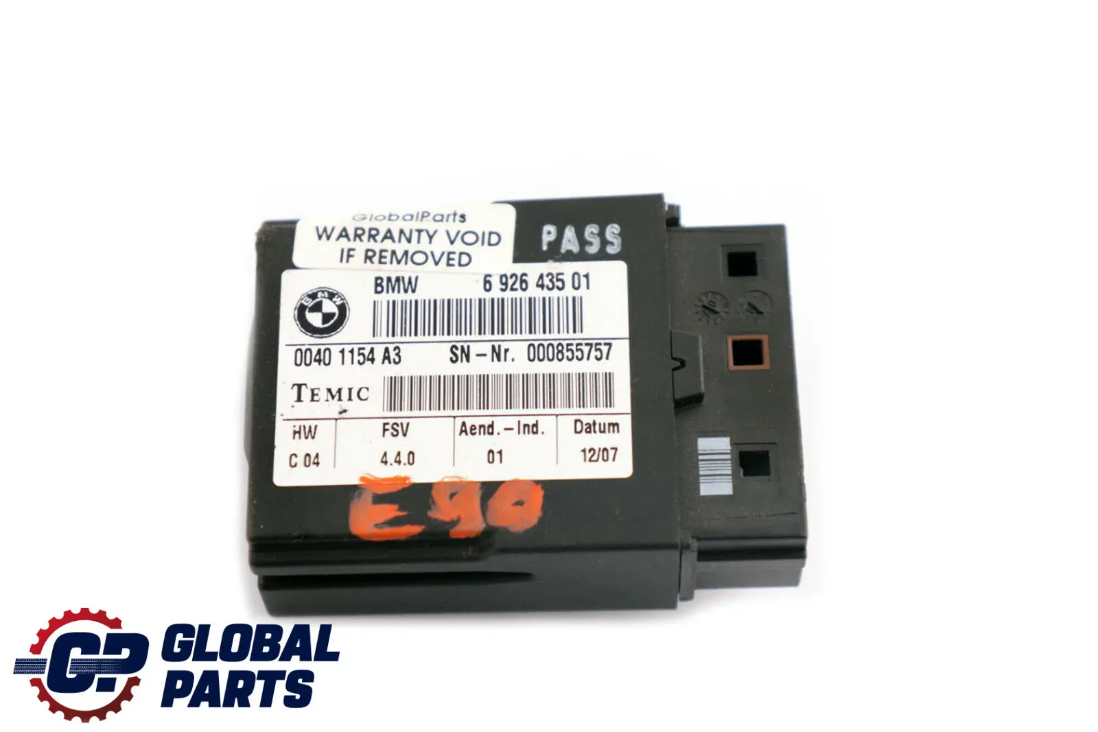 BMW R E87 E90 E91 Mini R56 R57 Modulo Sedile ECU Riscaldamento 6926435