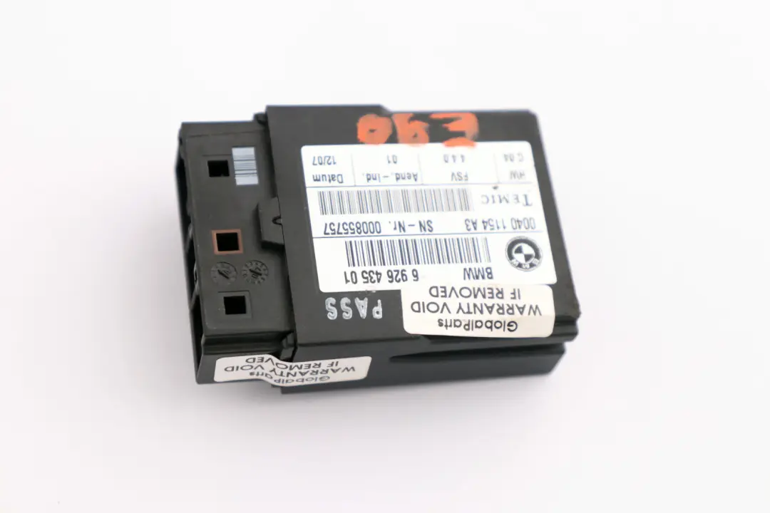 BMW R E87 E90 E91 Mini R56 R57 Modulo Sedile ECU Riscaldamento - SKU 6926435 - Numero di parte 6926433