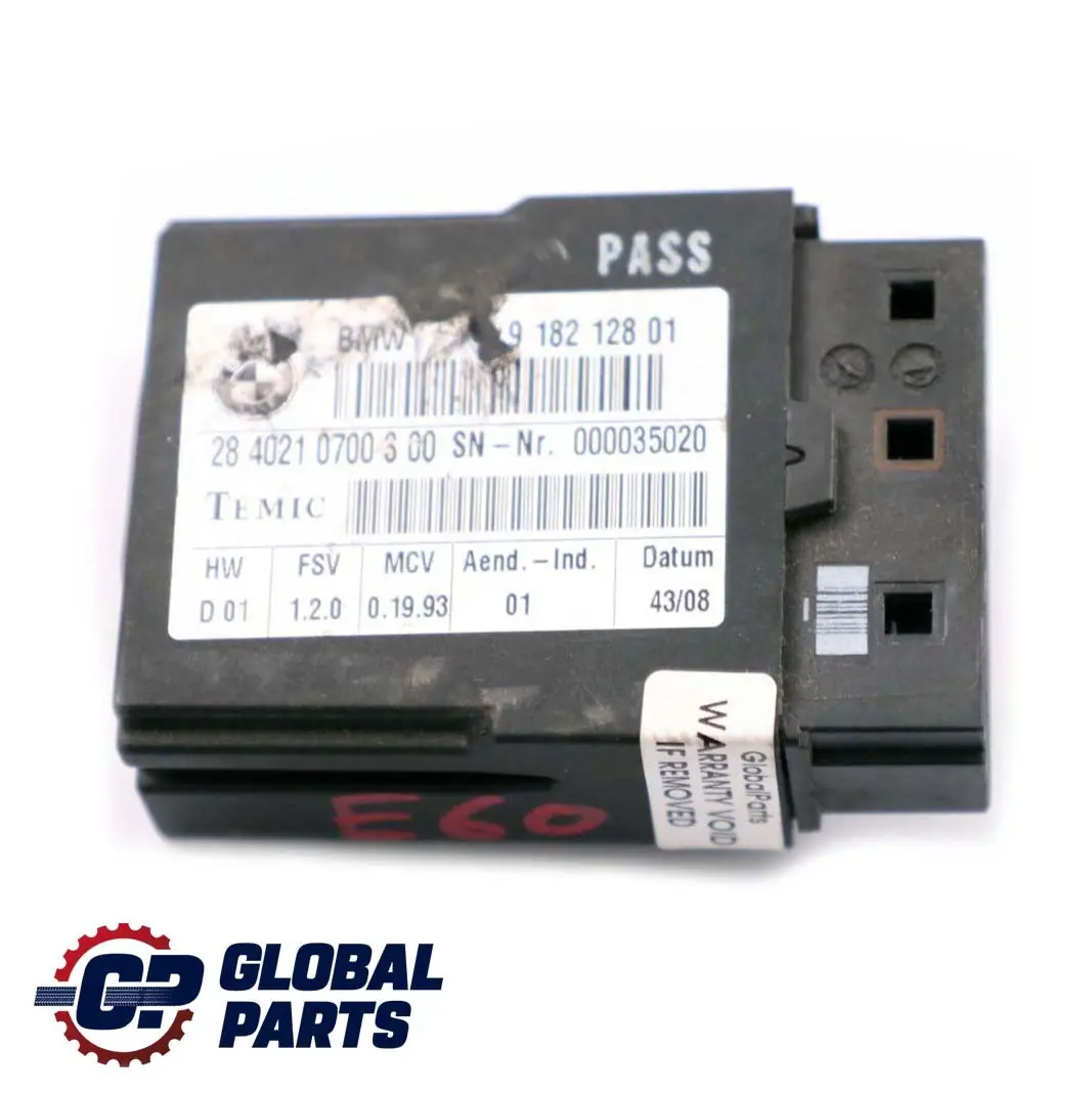Sitzmodul Steuergerät Modul Heizung 9182128 für BMW 5 er E60 E61 LCI mit Teilenummer 6926445 BMW 5 er E60 E61 LCI Sitzmodul Steuergerät Modul Heizung 9182128 - SKU 6926445 - Teilenummer 6926445
