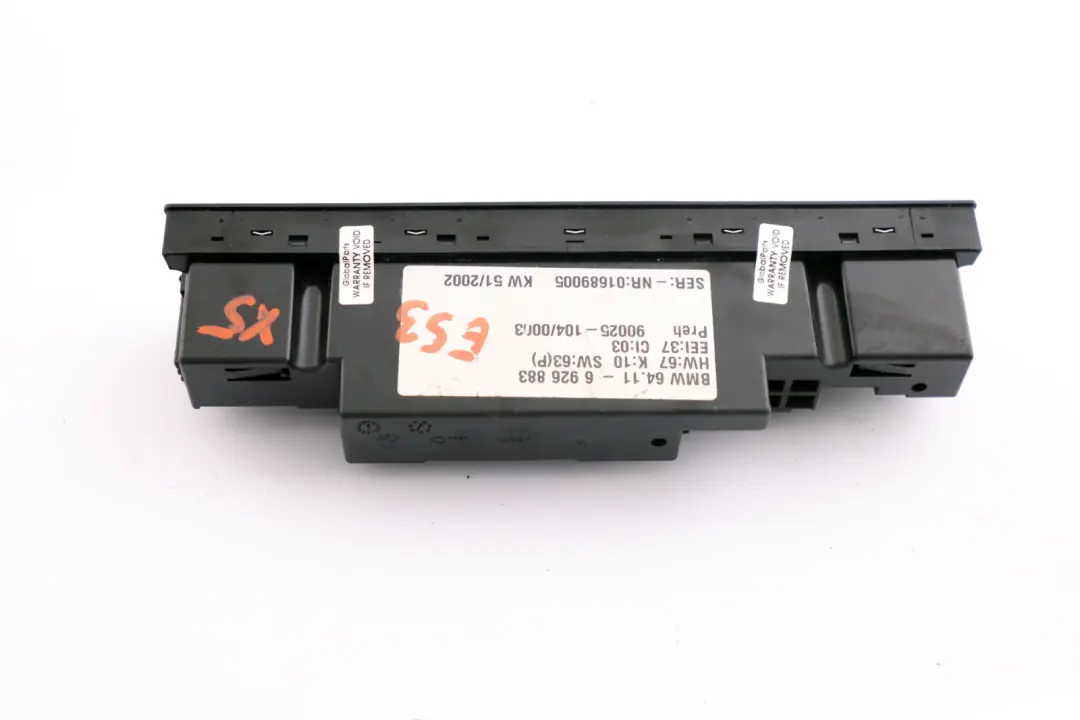 Reihe E53 Bedienteil Klimaautomatik für BMW X5 mit Teilenummer 6927901 BMW X5 Reihe E53 Bedienteil Klimaautomatik - SKU 6926883 - Teilenummer 6927901