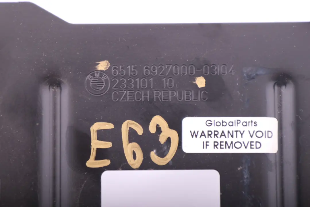 *BMW 6 er E63 E64 Halter Halterung Montieren Verstärker/Videomodul für mit Teilenummer 6927000 *BMW 6 er E63 E64 Halter Halterung Montieren Verstärker/Videomodul - SKU 6927000 - Teilenummer 6927000