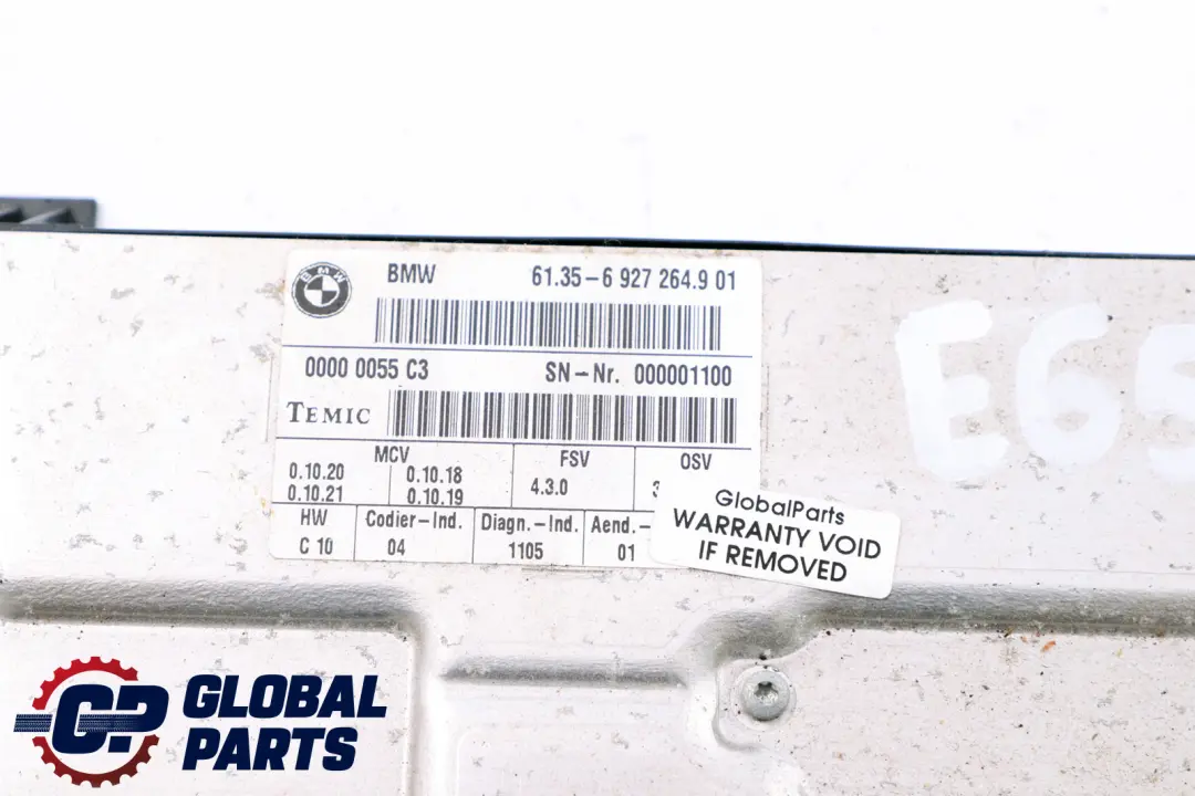 BMW E60 E61 E65 E66 Asiento Unidad De Control Módulo ECU Sensor - SKU 6927264 - Número de pieza 6927264
