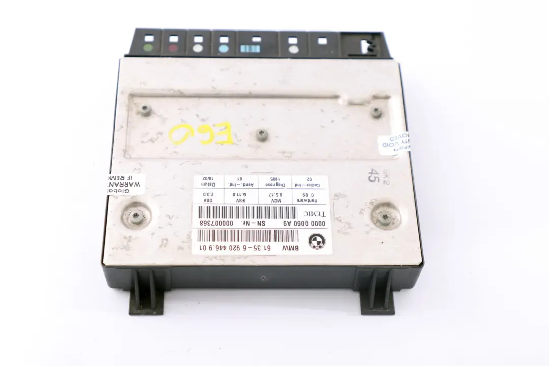 Moduł Sterownik Fotela Przód Przedni do BMW E60 E61 E65 E66 o numerze 6920446 BMW E60 E61 E65 E66 Moduł Sterownik Fotela Przód Przedni - SKU 6927312 - Numer Części 6920446