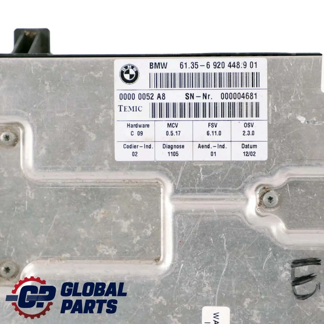 BMW 5 7 Reihe E60 E61 E65 E66 Sitzsteuermodul Ecu Sensor