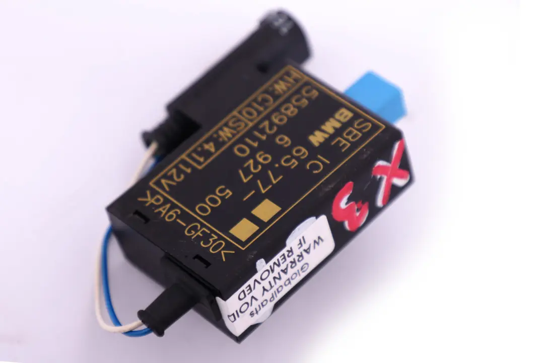  Sensor Ocupación Asiento BMW E60 E61 E63 E83 Unidad Control Alfombrilla - SKU 6927500 - Número de pieza 6927500