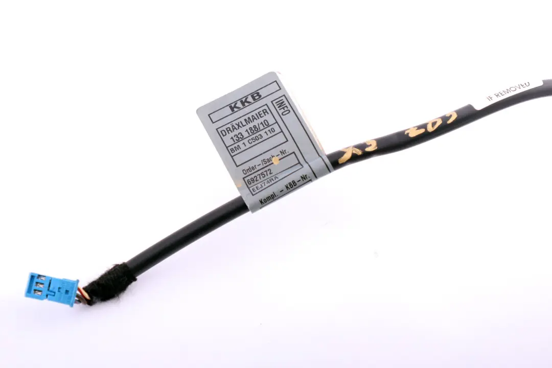 Verkabelung Sitzbelegungskabel für BMW X3 E83 Z4 E85 mit Teilenummer 6927572 BMW X3 E83 Z4 E85 Verkabelung Sitzbelegungskabel - SKU 6927572 - Teilenummer 6927572