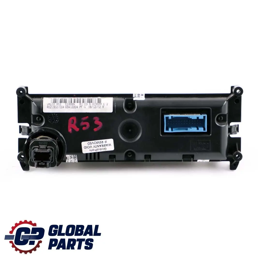 Heater Control Panel Air Conditioning to Mini Cooper One R50 R53 Automatic with Part number 6927685 Mini Cooper One R50 R53 Automatic Heater Control Panel Air Conditioning - SKU 6927685 - Part number 6927685