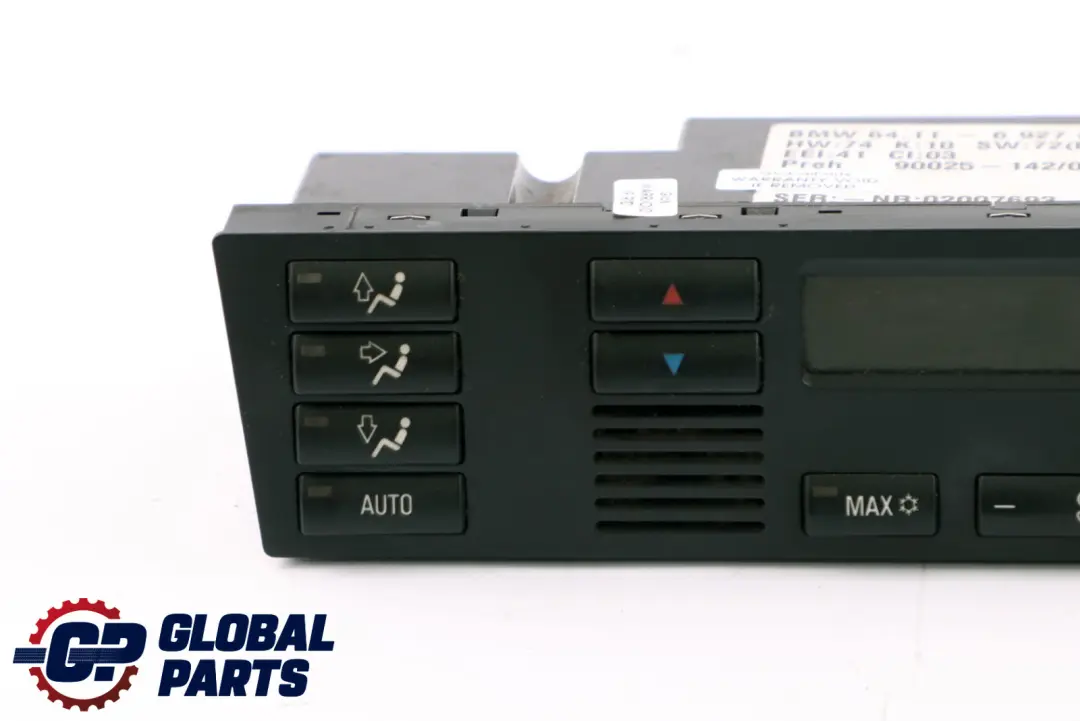 Bedienteil Klimaautomatik 6411 für BMW X5 er E53 mit Teilenummer 6927898 BMW X5 er E53 Bedienteil Klimaautomatik 6411 - SKU 6927898 - Teilenummer 6927898