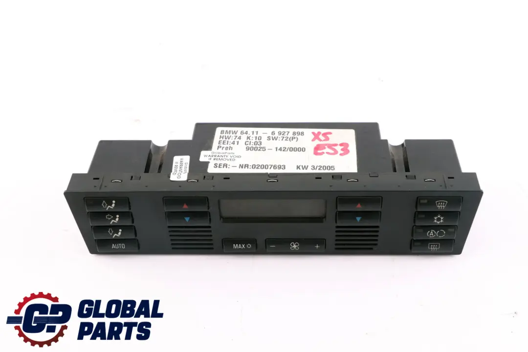 BMW X5 er E53 Bedienteil Klimaautomatik 6411 - SKU 6927898 - Teilenummer 6927898