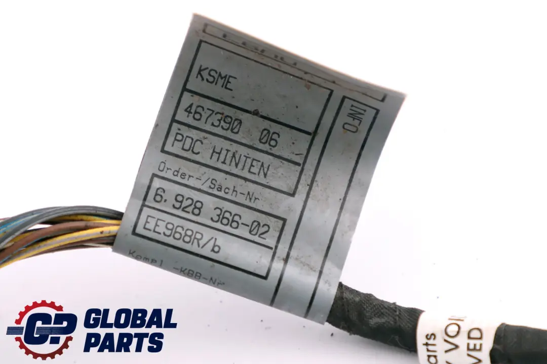  Cableado PDC Para Parachoques Trasero BMW E60 E61 Juego De Cables - SKU 6928366 - Número de pieza 6928366