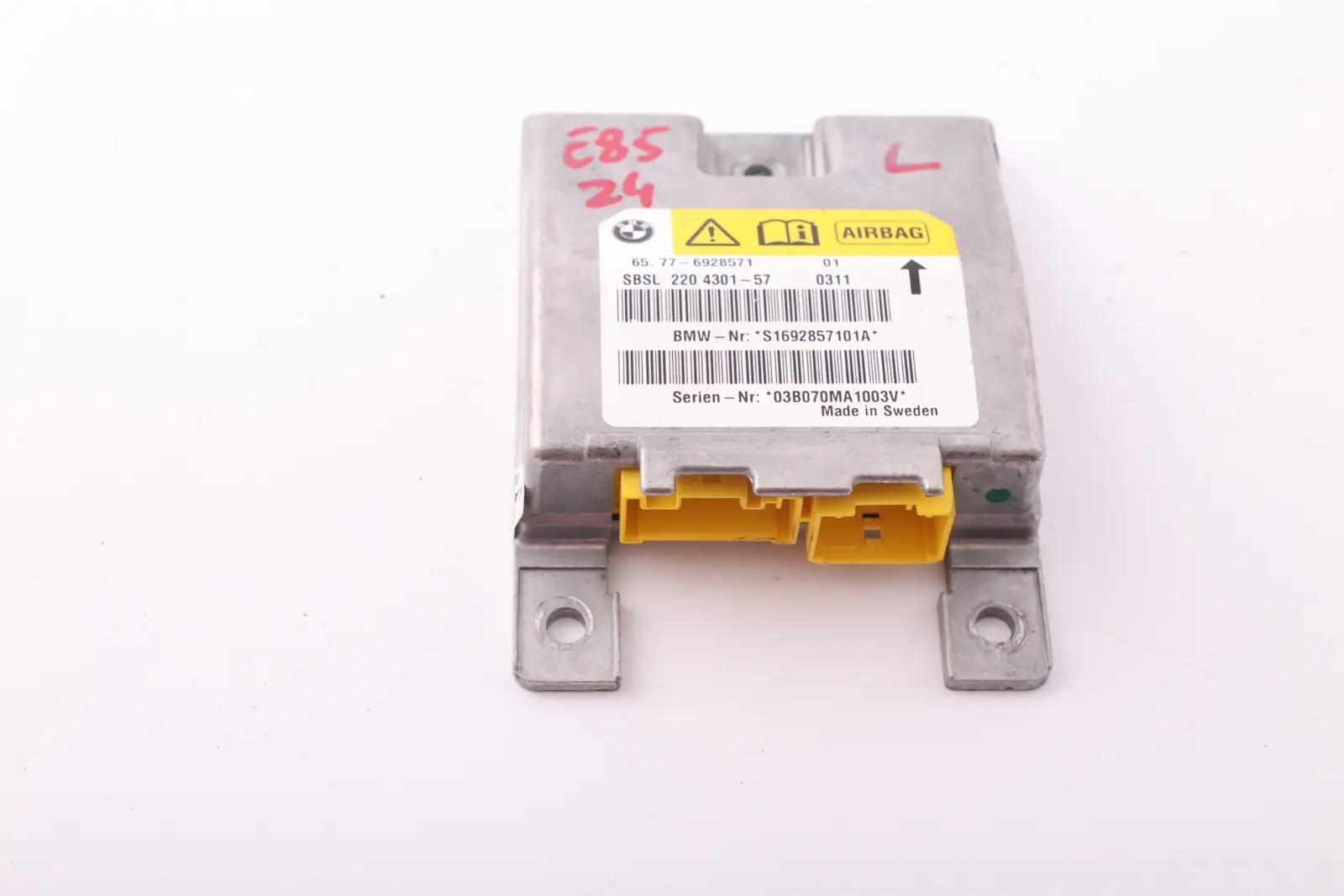 BMW Z4 E85 Roadster Cabrio Sensor B-pillar Air Module Left N/S 6928571