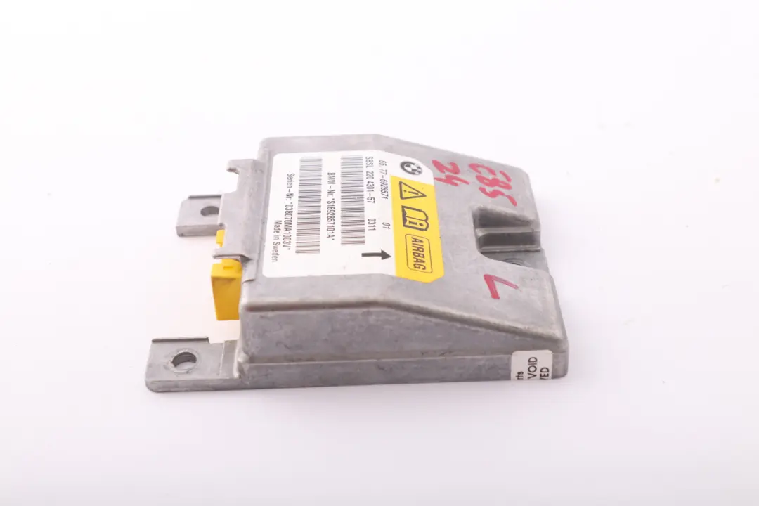 Sensor B-pillar Airbag Left N/S to BMW Z4 Series E85 Roadster Cabrio with Part number 6928571 BMW Z4 Series E85 Roadster Cabrio Sensor B-pillar Airbag Left N/S - SKU 6928571 - Part number 6928571