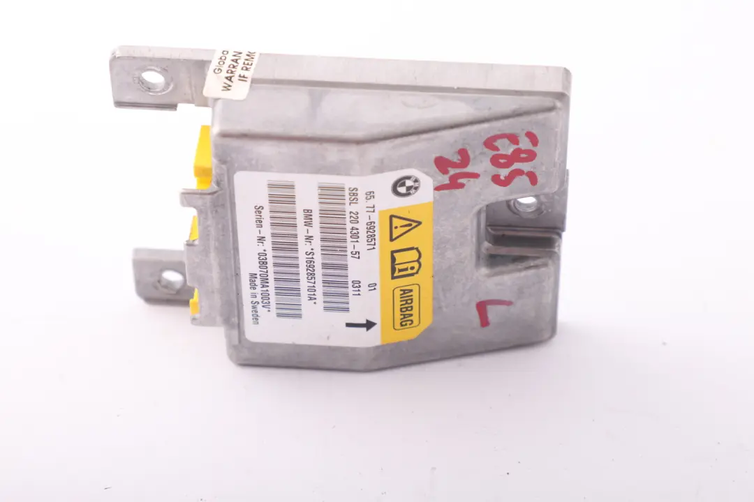 BMW Z4 E85 Roadster Cabrio Sensor B-pillar Air Module Left N/S - SKU 6928571 - Part number 6928571