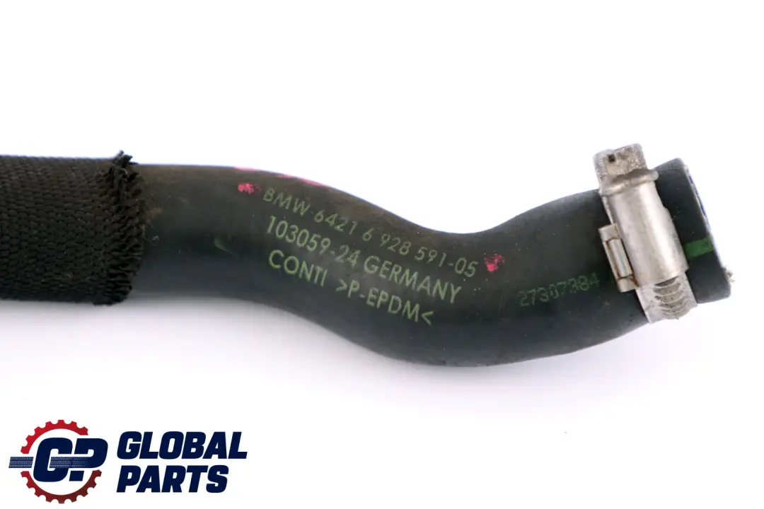 Tubo Manguera Para Bomba De Agua Adicional para BMW E81 E87 E90 E91 con número de pieza 6928591 BMW E81 E87 E90 E91 Tubo Manguera Para Bomba De Agua Adicional - SKU 6928591 - Número de pieza 6928591