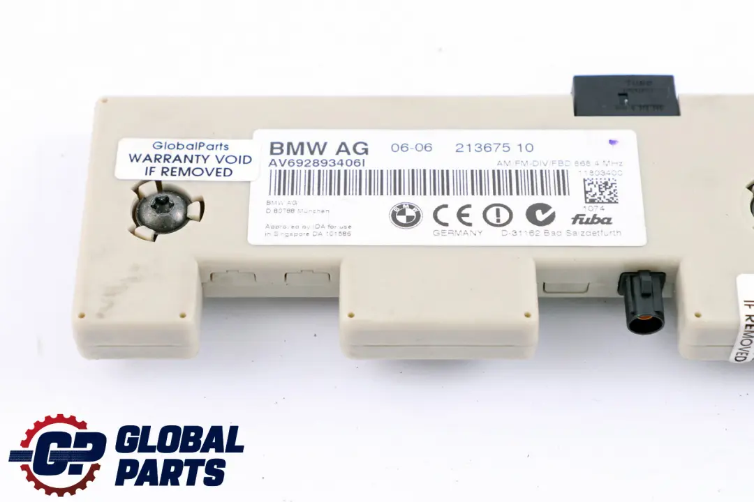 Antenna Amplifier BMW E82 E90 E92 Diversity Signal Boost to with Part number 6928934 Antenna Amplifier BMW E82 E90 E92 Diversity Signal Boost - SKU 6928934 - Part number 6928934