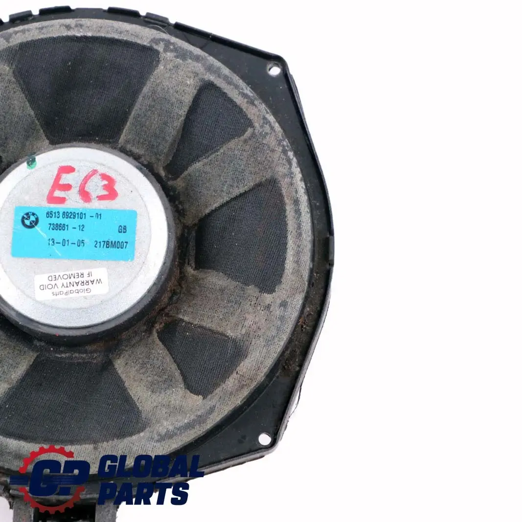BMW 6 E63 E64 Haut-parleur central avant de la basse (Subwoofer) HiFi - SKU 6929101 - Numéro de pièce 6929101