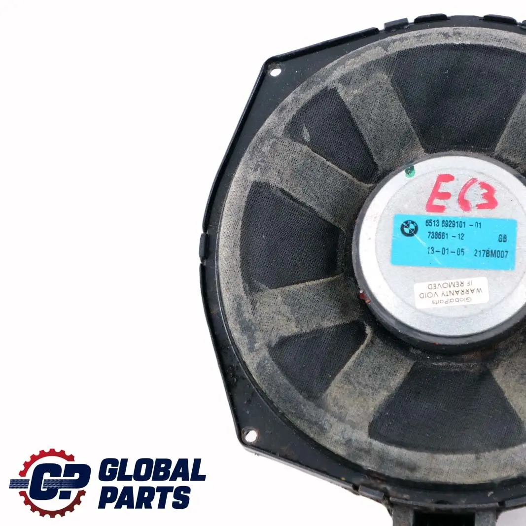 BMW 6 E63 E64 anteriore centrale basso altoparlante subwoofer HiFi - SKU 6929101 - Numero di parte 6929101