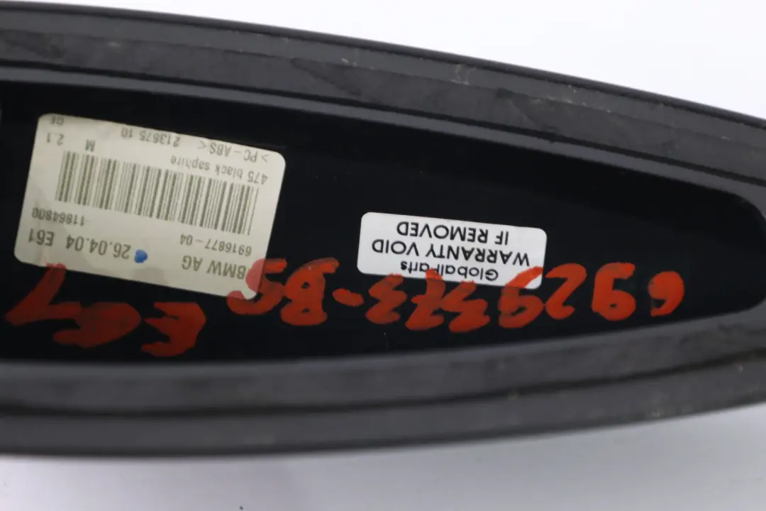 Empty Housing Exterior Cover Roof Antenna Shark Black Sapphire to BMW 5 Series E61 with Part number 6929373 BMW 5 Series E61 Empty Housing Exterior Cover Roof Antenna Shark Black Sapphire - SKU 6929373-BS - Part number 6929373