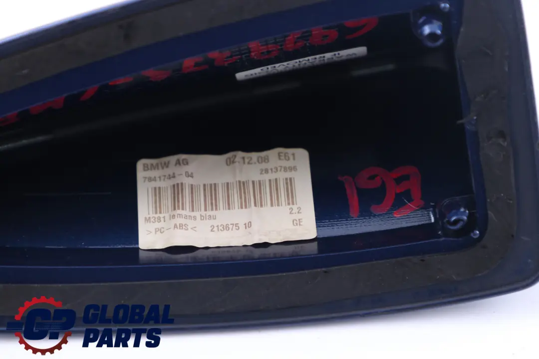 Empty Housing Exterior Cover Roof Antenna Shark Le Mans Blau to BMW 5 Series E61 with Part number 6929373 BMW 5 Series E61 Empty Housing Exterior Cover Roof Antenna Shark Le Mans Blau - SKU 6929373-LMB - Part number 6929373