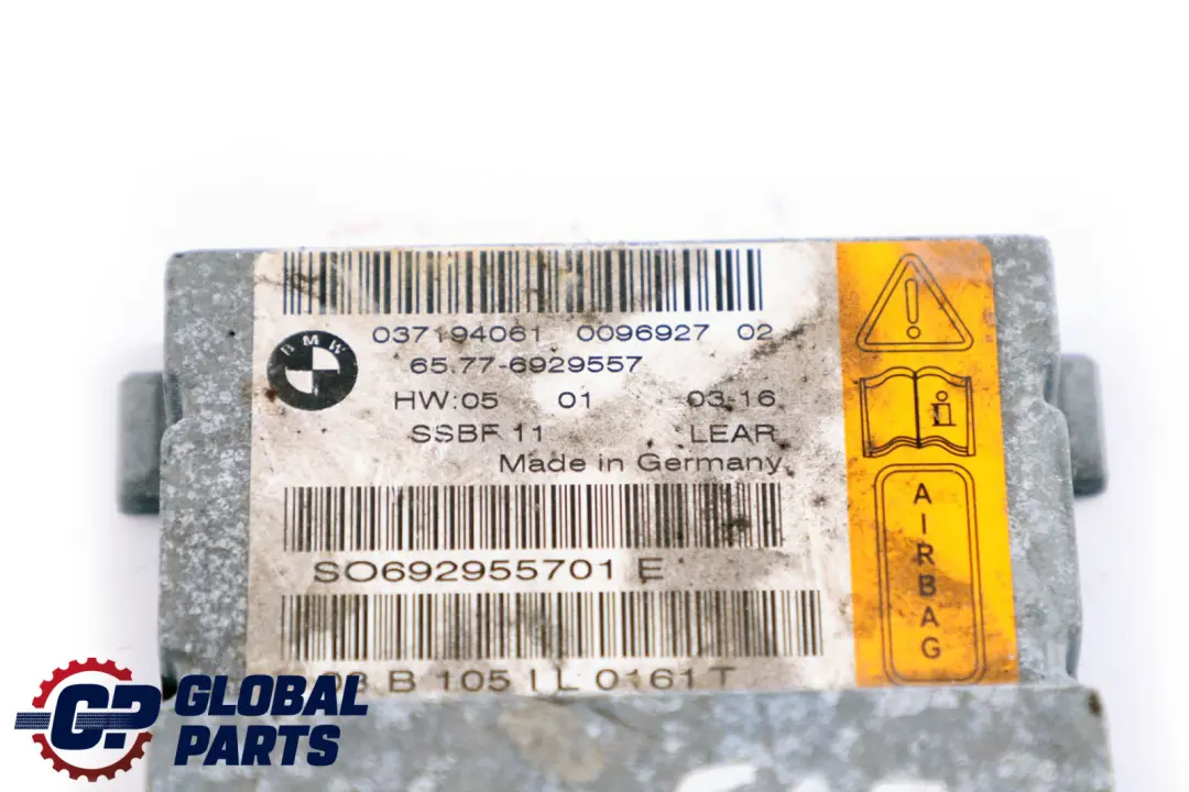 Modulo Aria BMW E65 E66 Unità Di Controllo Sensore Sedile Conducente per con numero di parte 6929557 Modulo Aria BMW E65 E66 Unità Di Controllo Sensore Sedile Conducente - SKU 6929557 - Numero di parte 6929557