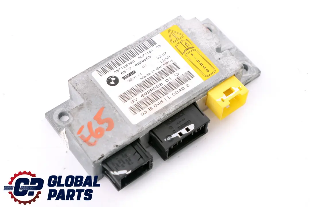 BMW E65 E66 E67 Module Air Siège Arrière Capteur Unité Contrôle - SKU 6929558 - Numéro de pièce 6929558