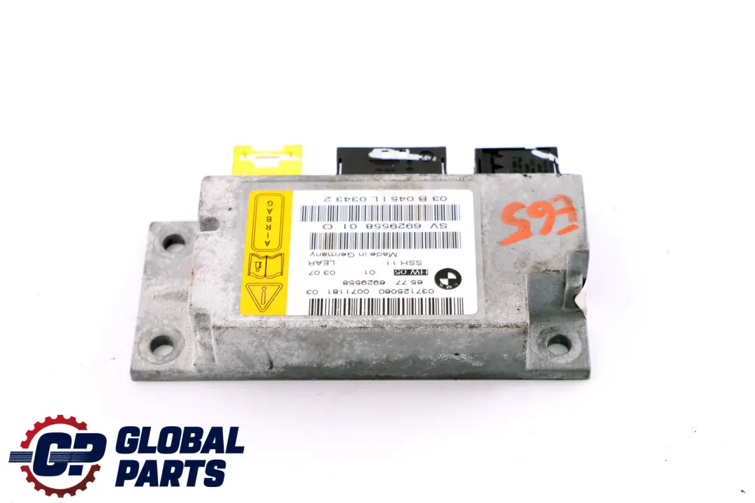 Rücksitzsensor 6577 für BMW 7 er E65 E66 E67 mit Teilenummer 6929558 BMW 7 er E65 E66 E67 Rücksitzsensor 6577 - SKU 6929558 - Teilenummer 6929558