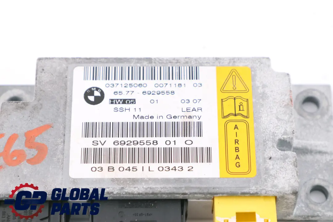 BMW E65 E66 E67 Hintere Sitz Air Module Sensor Steuergerät - SKU 6929558 - Teilenummer 6929558