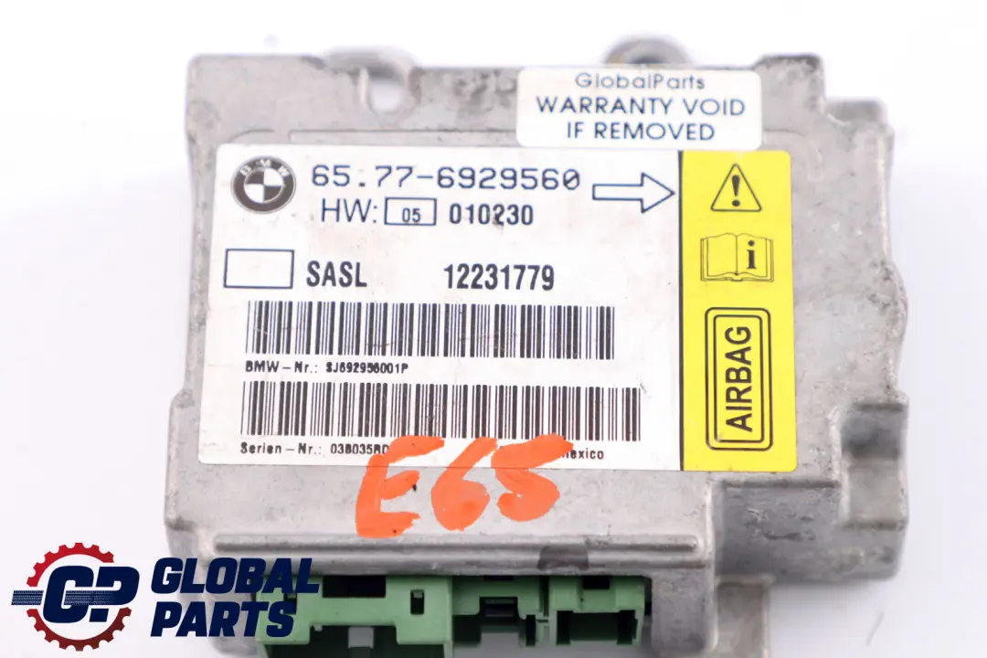 BMW 7 Series E65 E66 E67 A-pillar Sensor Left N/S - SKU 6929560 - Part number 6929560