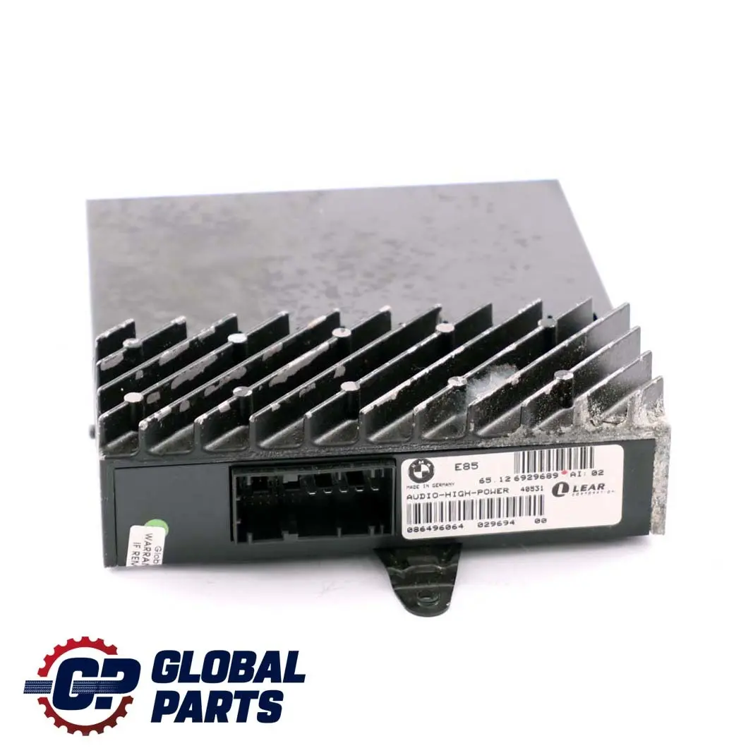 Sistema Hifi Amplificatore Sistema di altoparlanti per BMW Z4 Serie E85 con numero di parte 6929689 BMW Z4 Serie E85 Sistema Hifi Amplificatore Sistema di altoparlanti - SKU 6929689 - Numero di parte 6929689