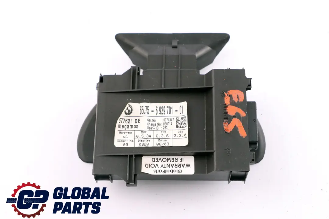 Système d'alarme Module Ultra Sonic 6575 pour BMW E65 E66 à propos du numéro de pièce 6929701 BMW E65 E66 Système d'alarme Module Ultra Sonic 6575 - SKU 6929701 - Numéro de pièce 6929701