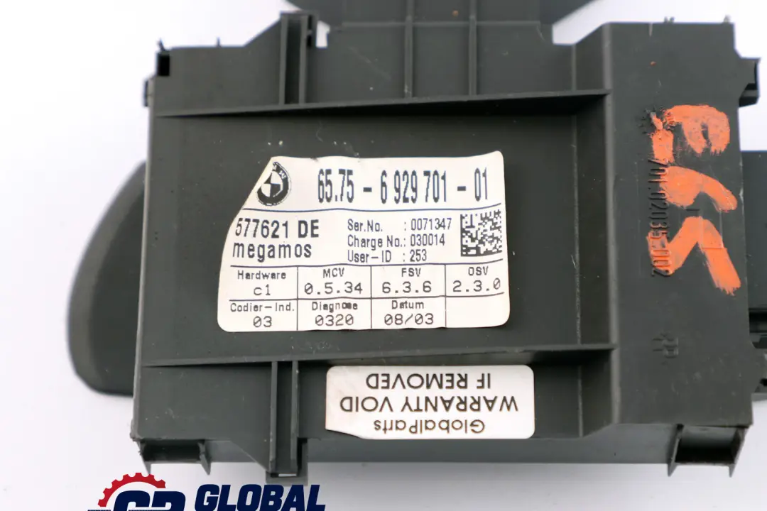 Système d'alarme Module Ultra Sonic 6575 pour BMW E65 E66 à propos du numéro de pièce 6929701 BMW E65 E66 Système d'alarme Module Ultra Sonic 6575 - SKU 6929701 - Numéro de pièce 6929701