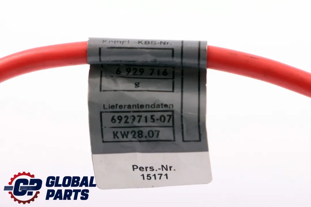 Positive Battery Lead Cable 6112 to BMW 1 Series E81 E87 E87N with Part number 6929715 BMW 1 Series E81 E87 E87N Positive Battery Lead Cable 6112 - SKU 6929715 - Part number 6929715