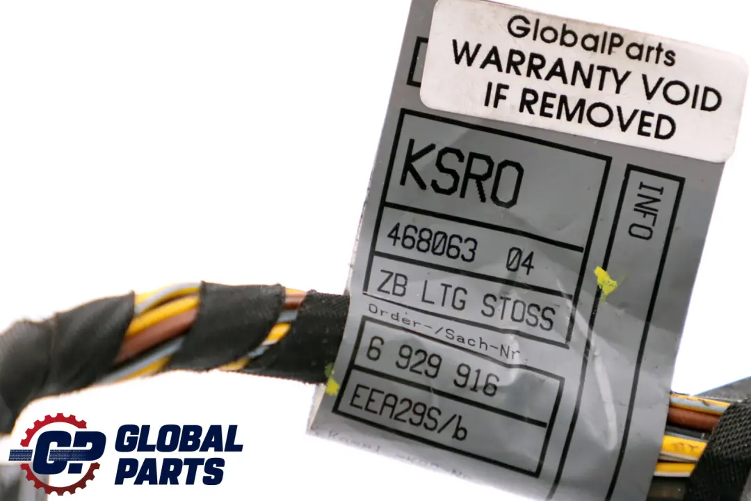 BMW E63 E64 Kit câbles PDC pour pare chocs arrière Harnais câblage - SKU 6929916 - Numéro de pièce 6929916
