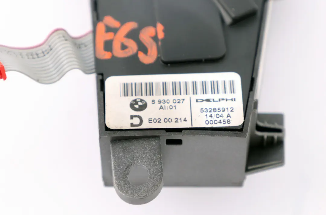 Interruttore Regolazione Sedile Anteriore Sinistra per BMW E65 E66 con numero di parte 6930027 BMW E65 E66 Interruttore Regolazione Sedile Anteriore Sinistra - SKU 6930027 - Numero di parte 6930027