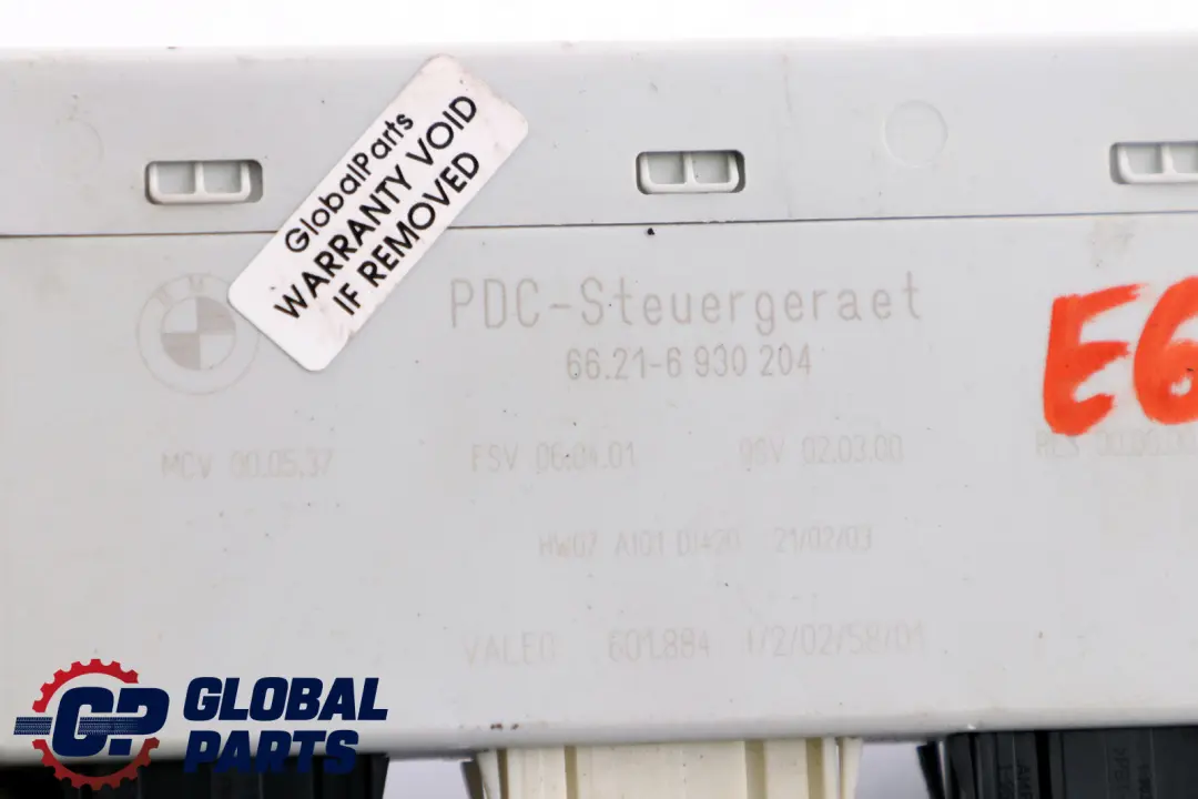 PDC Unité de Module de Commande de Stationnement ECU pour BMW E60 E63 E64 E65 à propos du numéro de pièce 6930204 BMW E60 E63 E64 E65 PDC Unité de Module de Commande de Stationnement ECU - SKU 6930204 - Numéro de pièce 6930204